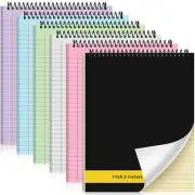 Resurhang 6 Pcs Legal Pad Top Spiral Bound Notebook 11 X 8.5 Inches Wirebound No