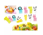 40pcs Mini Kids Animal Food Fruit Picks Accessory Decor Tool Forks Lunch Box