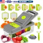 15 In 1 Fruit Vegetable Slicer Cutter Food Onion Veggie Dicer Chopper Kitchen