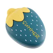 3Pcs Portable Cute Strawberry Soap Box Bathroom Double Layer Drain Soap Case Cartoon Travel Soap Box Bathroom Accessories