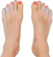 Pinky Toe Separator And Protector (2pcs) Toe Separators for Tailor's Bunions, Curled Pinky Toes, Overlapping Toe, Blisters, Spacers for Morton's Neuroma Pain Relief