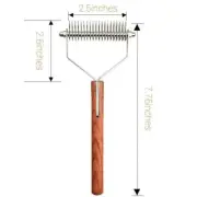 New Pet Grooming Undercoat Rake Brush Combs Deshedding 20 Blades Wooden Handle
