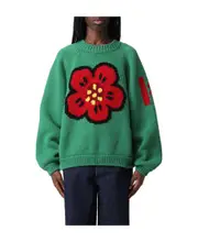 Logo pullover M Green