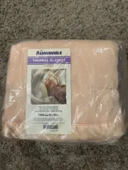 Fieldcrest Mills Acrylic Remarkable Twin Thermal Blanket 66” X 90” NOS