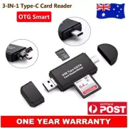 3in1 USB3.1 USB-C Type-C OTG Card Reader TF Micro SD For Samsung Galaxy Z FLIP