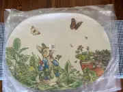 Disney Pottery Barn EAster Platter Party Plate Bunny Peter rabbit holiday gift