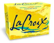 Sparkling Water, Lemon, 12 Fl Oz (Pack of 12)