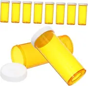 FRCOLOR 20pcs Travel Pill Organizer Empty Medication Bottles for Vitamins and Small Items Durable Portable Case for Home Office and Trips