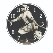 Honus Wanger Baseball legend Wall Clock art Time Piece Home Decor Photo Art