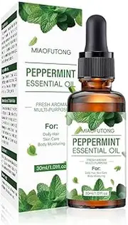 AELSSPUIT Peppermint Essential Oil 30ml-Premium Quality for Skincare,Massage,Haircare-Natural Pest Control Spray-Aromatherapy Benefits