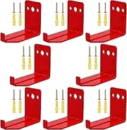 8Pcs Fire Extinguisher Mount, Fire Extinguisher Bracket with Expansion Screws, Wall Hooks Up to 20lbs for Fire Extinguisher, Fire Extinguisher Holder for Dry and Water Extinguishers/3107