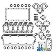 Compatible With John Deere GASKET SET UPPER AR98851 790D (6.466T w/ SN 253373 ,