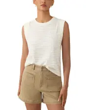 Faherty Slub Muscle Tank Top