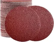180mm 7" Sanding Discs Pad Hook and Loop Round Flocking Sandpaper Disk for Random Orbital Sanders (60pcs-(10 Pieces Each 60,80,180,120,240,320 Grit))