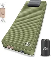 Self Inflating Sleeping Pad with Electric Pump, 3.14" Ultra-Thick Memory Foam Sleeping Mats for Camping,Easy Inflate&Deflate,9.5 R-Value Insulated Camping Mattress Pad with Pillow for Car Travel Tent