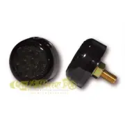 Turn signals Model Micro Disk LED ABS Black Homologated With Lens Tinted