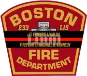2" Boston Fire LODD Lt.Edward Walsh & Firefighter Michael Kennedy Memorial Decal