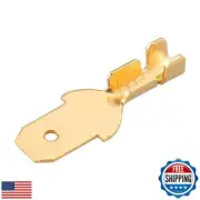 Baomain Male Spade Quick Splice Crimp Terminals 4.8mm Crimp Connector Non Ins