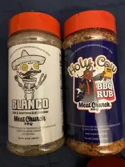 2 Pk Meat Church BBQ Blanco & Holy Cow all Purpose Steak + Spice Rubs Ex 1/2026