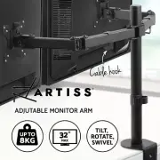 Artiss Monitor Stand Arm Desk Mount Dual Single 32''LED TV Screen Holder Bracket