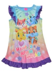 Hatchimals Girls S/S Pajama Nighgown Size 2T 3T 4T 4/5 6/6X 7/8 10/12