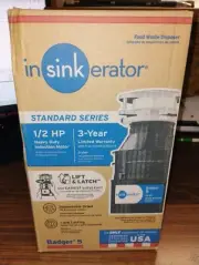 InSinkErator Badger 5 1/2 Hp Garbage Disposal - Black (BADGER 5 W/C)