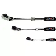 3 Piece Locking Flex Head/Extenable Ratchet set EZRMR482FL Brand New!