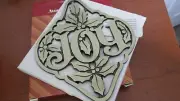 AVON GIFT COLLECTION~CAST IRON HOLLY & JOY TRIVET~ NIB