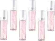 SHERCHPRY 6Pcs Essential Oil Roller Bottles Portable Vials with Caps for DIY Perfumes Travel Friendly Leak for Beauty Liquids