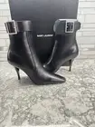 Saint Laurent Claude Embellished Ankle Boots NEW Sz 37.5 & 38.5