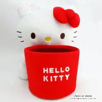 在飛比找Yahoo!奇摩拍賣優惠-【UNIPRO】 Hello Kitty 抱桶收納籃 經典紅
