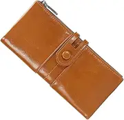 [AOKWAWALIY] 1pc Vintage Wallet Purses Credit Card Wallet Zipper Wallet Coin Purse Wallet Pocketbooks for Women Wallet for Women Ladies Purses Woman Wallet Antique Purse Khaki