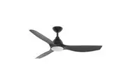 IXL Aeroflow Skywave Living Room DC Ceiling Fan w LED Light 132cm Black