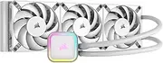 CORSAIR H150i RGB Elite Liquid CPU Cooler - 360mm AIO - AF120 Elite PWM Fans - Intel® LGA 1700, 1200, 2066, AMD® AM5 & AM4 Sockets - White