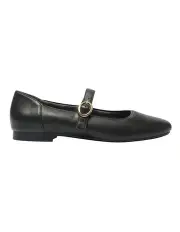 [Wide Steps] Colby Ballet Flats in Black