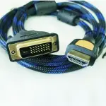 【AINMAX 艾買氏】DVI 轉HDMI 防突波 編織線(1.5米)