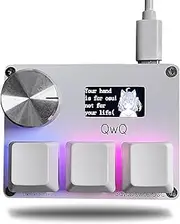 SayoDevice OSU O3C Rapid Trigger Hall Switches Magnetic Linear Switches Keyboard with Knob and Screen,Copy Paste,Shotcut,Macro Hotswap Mini Keypad.…