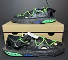 ✅ Nike Blazer Low x OFF-WHITE Shoes Black Green DH7863-001 Men's Size 10.5