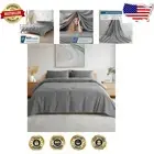 Luxury 800 Thread Count Egyptian Cotton King Sheets - Breathable & Cooling Grey