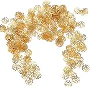 Anneome Metal Jewelry Bead Caps 1000pcs Beaded Spacers Flower Shape Caps DIY Jewelry Making for Bracelets Earrings Necklaces