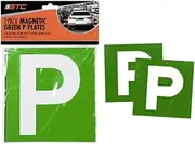 2PK Magnetic Green Probationary P Ps Plates Plate Pair Car License VIC WA