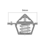 TRIDON HIGH FLOW THERMOSTAT FOR Suzuki Jimny 4x4 SN413 00-09.05 M13A 1.3L DOHC (for: Suzuki)