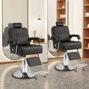 Costway360° Swivel Salon Chair with Adjustable Headrest