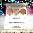 Realher Ultimate Glow Getter Cheek Trio Highlighter Blush Bronzer NIB