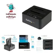 Standalone Hard Drive Duplicator, External Dual Bay HDD/SSD Cloner/Copier, US...