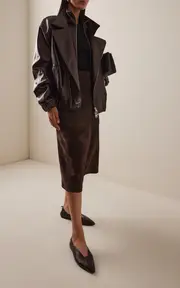 [Co] Leather Ballet Flats