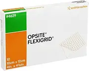 Smith & Nephew 4629 Opsite Flexigrid Dressing 10-Pieces Pack, 10 cm x 12 cm