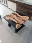Epoxy Resin Table Live Edge Walnut Custom Order For Dinning Room Furniture