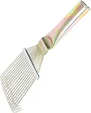 SUPVOX Horse Grooming Brush Metal Rake Horse Hair Removal Tool Livestock Grooming Rake