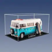 Acrylic Display Case for LEGO 10279 Volkswagen T2 Camper Engraved Logo